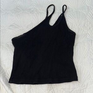 Princess Polly Black Asymmetrical Camisole